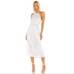 House of Harlow 1960 × REVOLVE Silver Farrah Dress NWT Size Medium